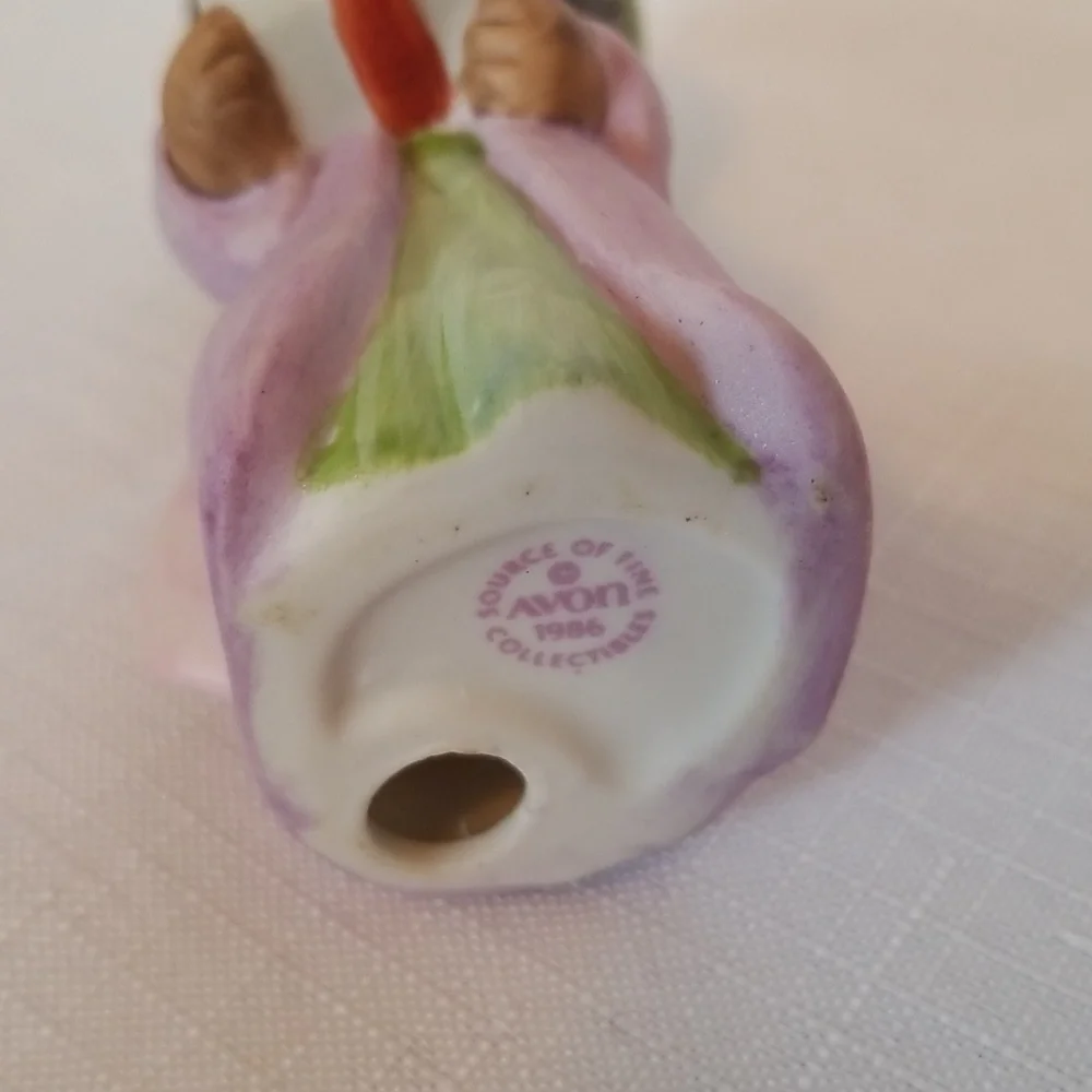 Avon Heavenly Blessings Nativity Figurine Balthazar Green and Purple